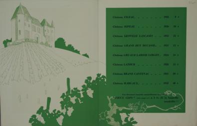  Affiche Ancienne Originale 20. Une bouteille de Château Ripeau 1926 Par  - 12898264651400.jpg
