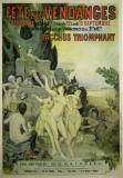  Affiche Ancienne Originale Fete des Vendanges, Bordeaux, Bacchus triomphant - 14331525981369.jpg