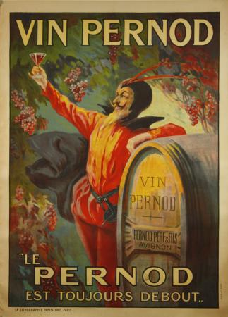  Affiche Ancienne Originale Vin Pernod 