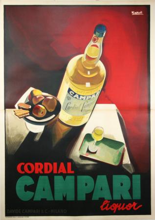  Affiche Ancienne Originale Cordial campari Liquor Par Nizzoli - 14331533161114.jpg