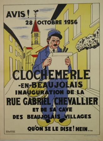  Affiche Ancienne Originale Clochemerle en Beaujolais Par Dufour - 1433163053117.jpg