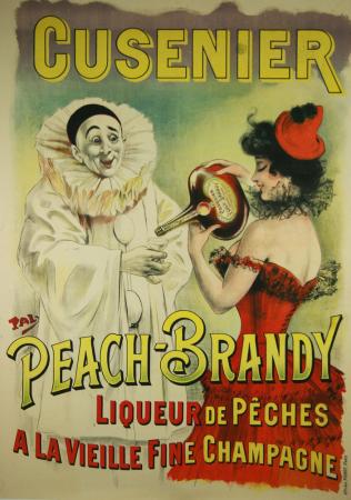  Affiche Ancienne Originale Cusenier, Peach Brandy Par Pal - 1433168745684.jpg