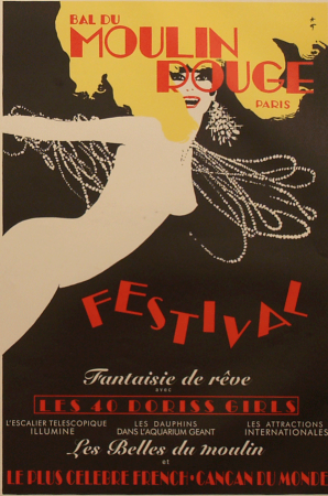  Affiche Ancienne Originale Moulin Rouge Festival Par René Gruau - 1257435104528.jpg