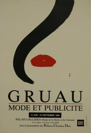  Affiche Ancienne Originale Gruau Mode et Publicité Par René Gruau - 1257435703524.jpg