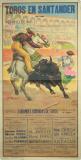  Affiche Ancienne Originale Toros en Santander, Verano de 1945 - 1448557528975.jpg