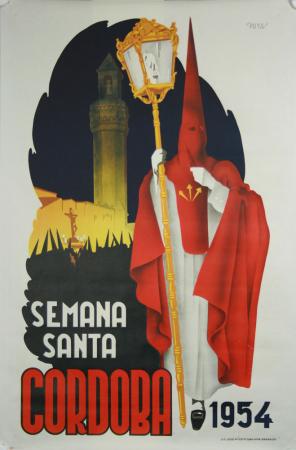  Affiche Ancienne Originale Semana santa, Cordoba 1954 Par Puya - 14485569981032.jpg