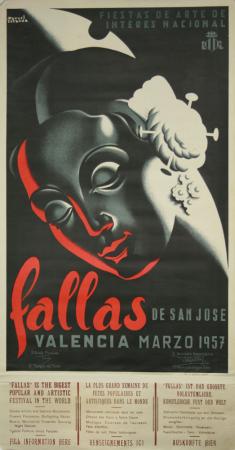  Affiche Ancienne Originale Fallas de San José, Valencia marzo 1957 Par Cotanda Manuel - 14485572741353.jpg