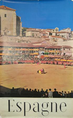  Affiche Ancienne Originale Espagne, Toros en chinchon, Madrid Par photo: sevicio oficial de fotografica - 1448557328142.jpg