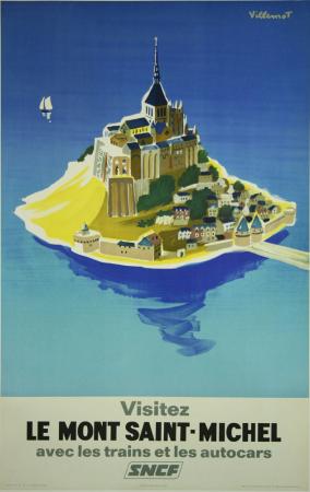  Affiche Ancienne Originale Visitez le Mont Saint-Michel Par Bernard Villemot - 1433774652566.jpg