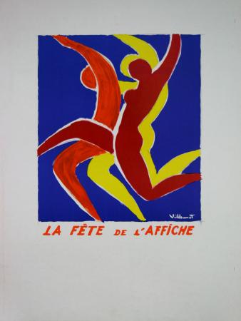  Affiche Ancienne Originale La fête de l'affiche Par Bernard Villemot - 1433778509853.jpg