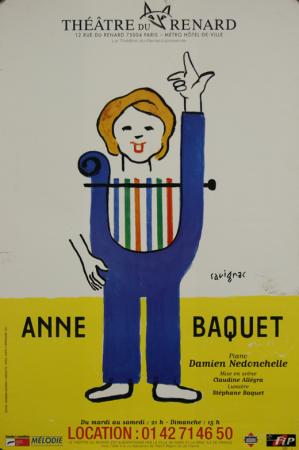  Affiche Ancienne Originale Théâtre Renard Anne Baquet Par Savignac - 12947585111918.jpg