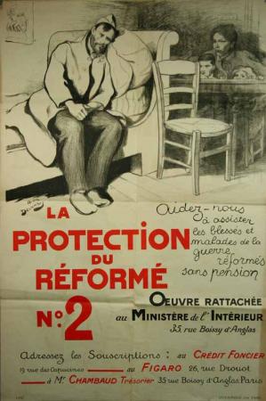  Affiche Ancienne Originale La protection du réformé n°2 Par André Devambez - 12391775341477.jpg