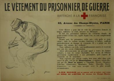  Affiche Ancienne Originale Le Vêtement du Prisonnier de Guerre Par Forain - 129250109956.jpg