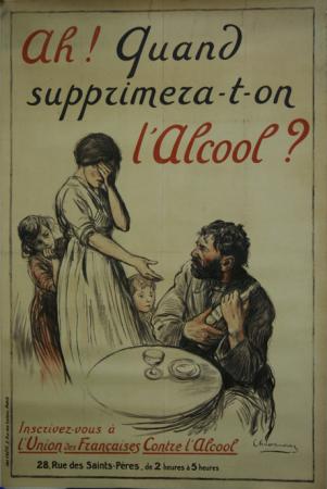  Affiche Ancienne Originale Quand supprimera-t-on l'alcool ? Par Chavannaz - 1292501183739.jpg