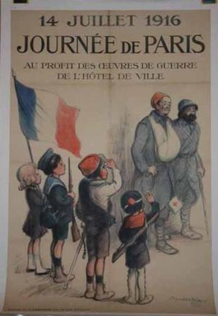  Affiche Ancienne Originale Journée de Paris Par Poulbot - 16011166521032.jpg