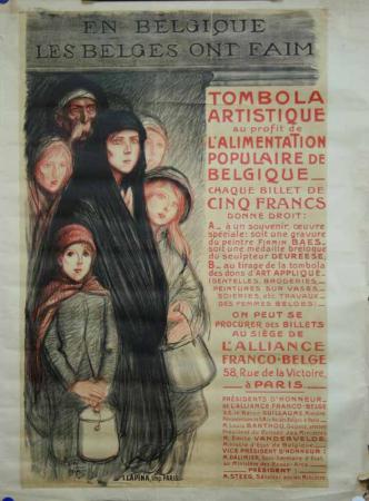  Affiche Ancienne Originale En Belgique, les Belges ont faim Par Steinlen - 16011166651543.jpg