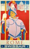  Affiche Ancienne Originale Rome, Swissair - 1434361842603.jpg