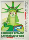  Affiche Ancienne Originale L’Amerique regarde la France - 14860520451921.jpg