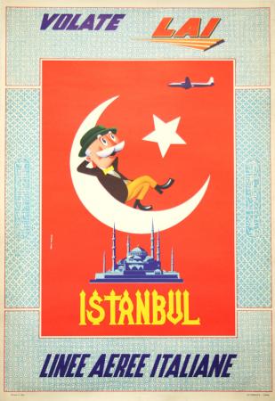  Affiche Ancienne Originale Volate LAI Istanbul Par Studio Fibbi - 143436172243.jpg