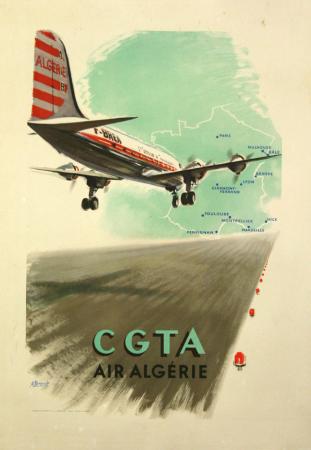  Affiche Ancienne Originale CGTA, Air Algérie Par Brenet, A. - 14343622301538.jpg