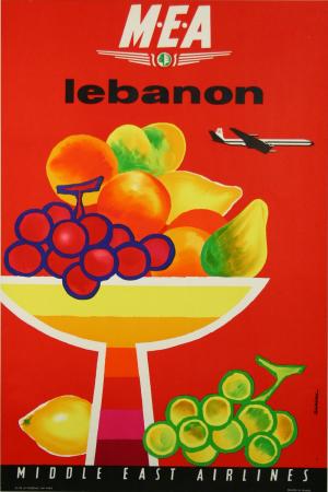  Affiche Ancienne Originale MEA Lebanon Par Auriac - 1434362407524.jpg