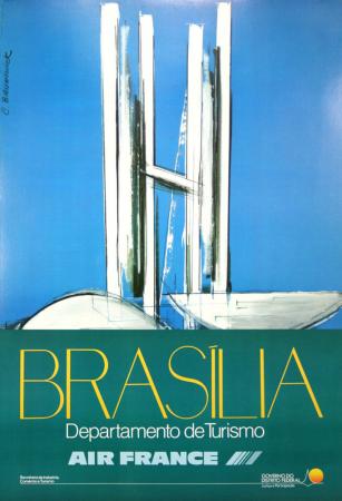  Affiche Ancienne Originale Air France Brasilia Par C.Brunswick - 14860520221610.jpg