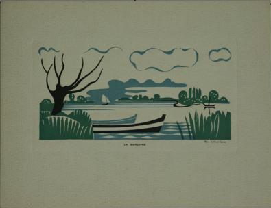  Affiche Ancienne Originale 40. La Garonne Par Alfred Latour - 12898269481097.jpg