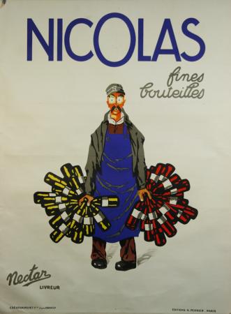  Affiche Ancienne Originale Nicolas Fines Bouteilles Par D'après Dransy - 1290163632660.jpg