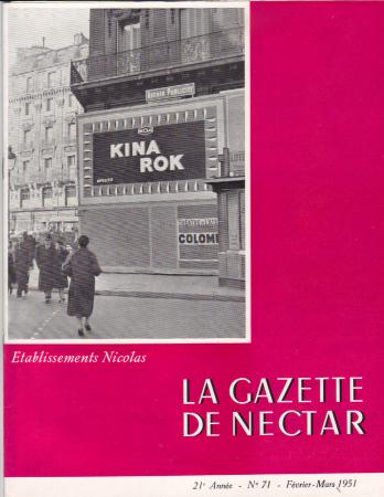  Affiche Ancienne Originale La gazette de Nectar Par  - 1290167592128.jpg