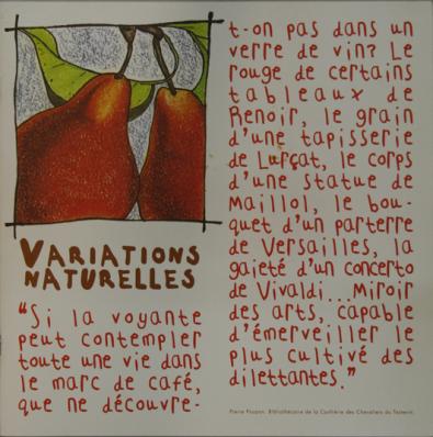  Affiche Ancienne Originale Variations naturelles - Catalogue 1996 Par Emmanuelle Cremmer (Pastels gras) - 1290173434336.jpg