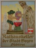  Affiche Ancienne Originale Rathauskeller der Stadt Bozen, Sudtirol - 143358338086.jpg