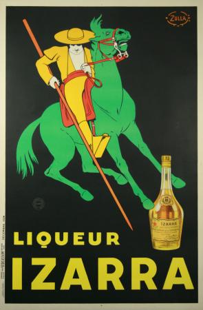  Affiche Ancienne Originale Liqueur Izarra Par Zulla - 1433501829696.jpg