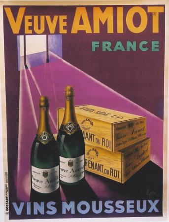  Affiche Ancienne Originale Veuve Amiot Vins mousseux Par Efka - 14335019631939.jpg