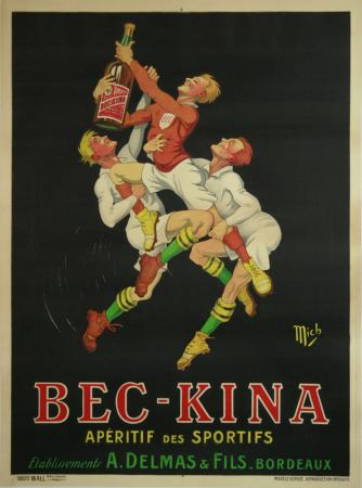  Affiche Ancienne Originale Bec-Kina aperitif des sportifs Par Mich - 14335139091734.jpg