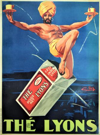  Affiche Ancienne Originale Thé Lyons Par G.Favre - 14335162101113.jpg