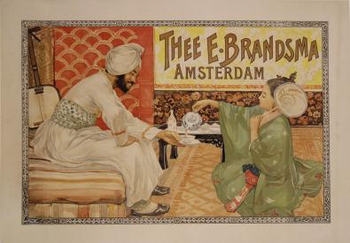  Affiche Ancienne Originale Thee E.Brandsam, Amsterdam Par Nkhout den Haag - 14335162491687.jpg