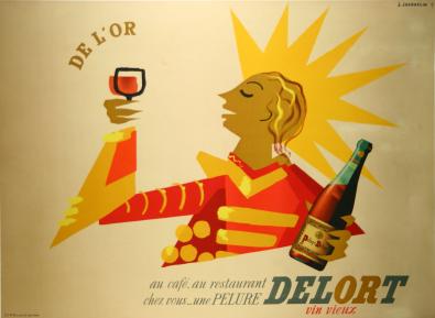  Affiche Ancienne Originale Delort, vin vieux Par Jacquelin - 14335162681911.jpg