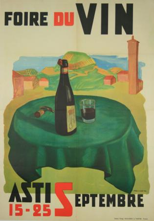  Affiche Ancienne Originale Foire du vin, Asti Par Parachinetto - 1433582812897.jpg