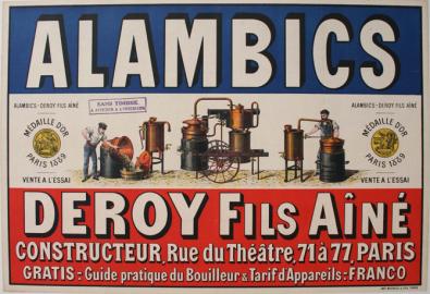  Affiche Ancienne Originale Alambics Deroy Par Anonyme - 1433595241235.jpg