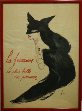  Affiche Ancienne Originale La fourrure, la plus belle des parures Par René Gruau - 12574370371332.jpg