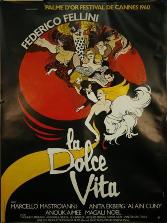  Affiche Ancienne Originale La Dolce Vita Fellini Par René Gruau - 1257437066758.jpg