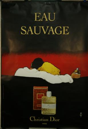  Affiche Ancienne Originale Eau Sauvage - Dior Par René Gruau - 1257437313316.jpg